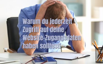 Zugangsdaten auf Website und Mails weg?