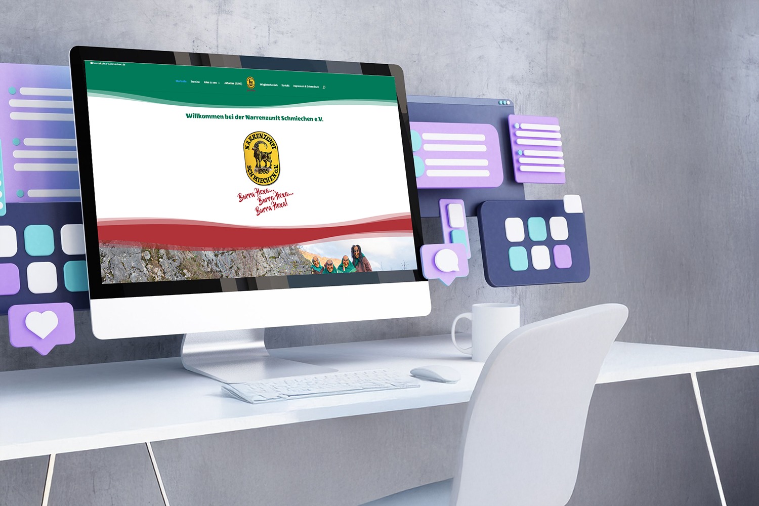 Webseitenprojekt - kleine Vereinswebseite - Narrenzunft Schmiechen e.V.