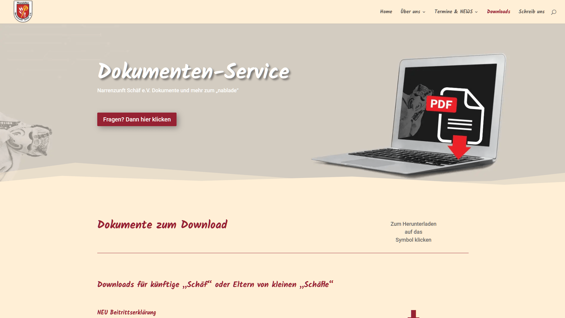 Webseitenprojekt - Vereinswebseite - narrenzunft-schaef.de Webseitenprojekt - Vereinswebseite - narrenzunft-schaef.de